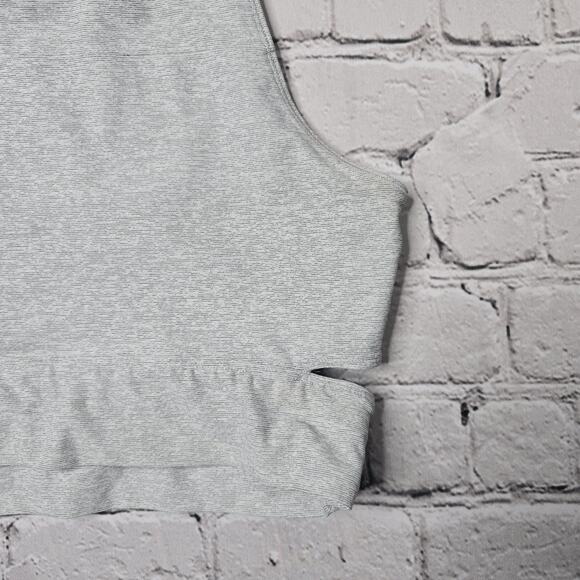 Outdoor Voices Slashback Light Gray Cut Out Detail Top Size Large - Picture 4 of 10